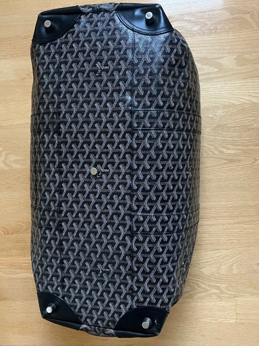 Authentic Goyard Boeing 55 Duffle Travel Bag Black | Weekend Bag Made in France